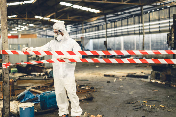 Professional Biohazard technician working in New Albany, OH